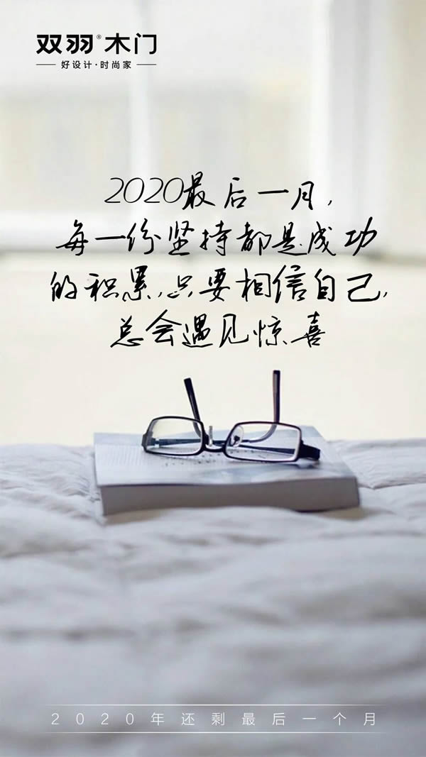 双羽木门 | 2020年最后一月再拼一把